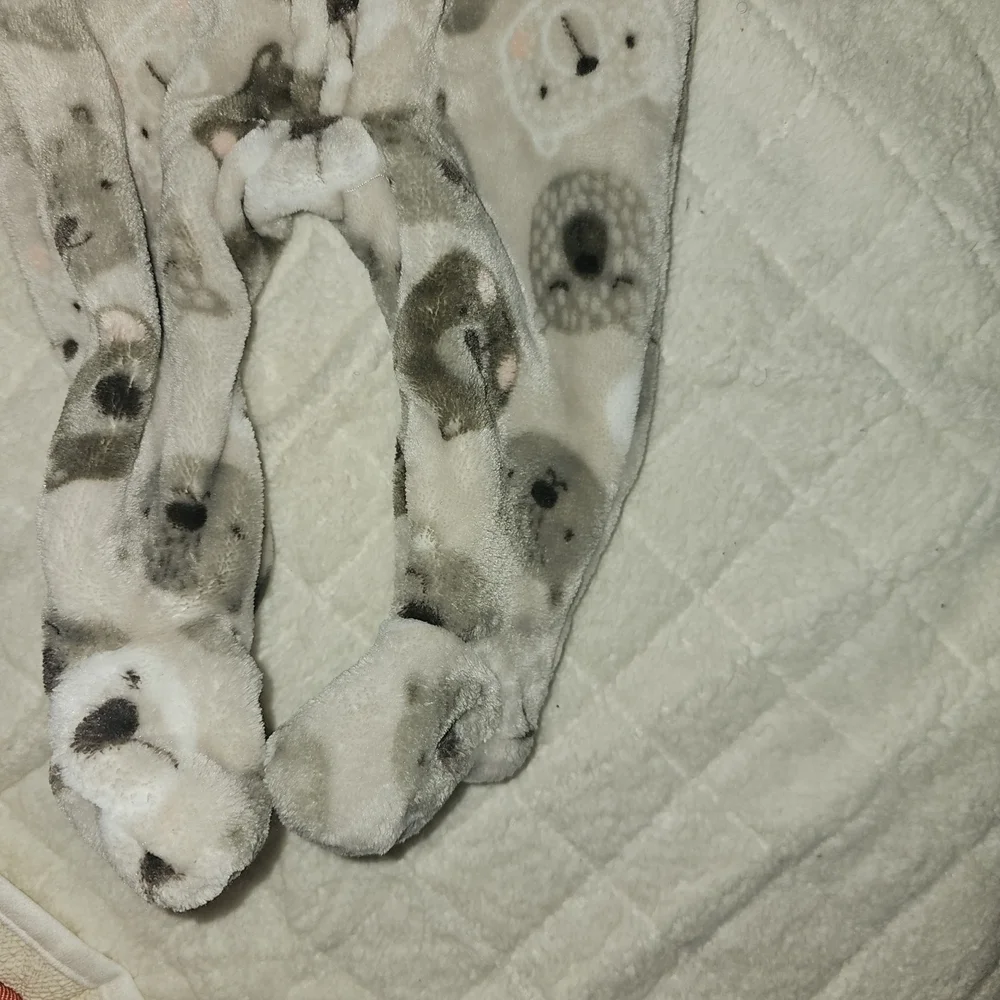 Adorable Animal Print Kids Footie Pajamas
